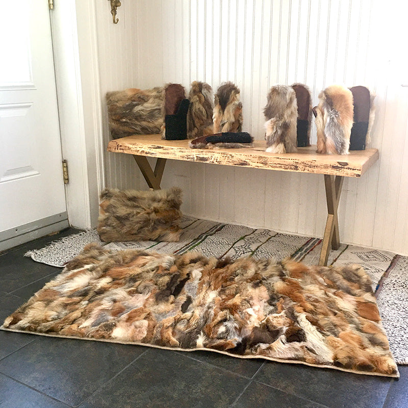 What should I do with my vintage fur coat? Fox fur blanket and mittens