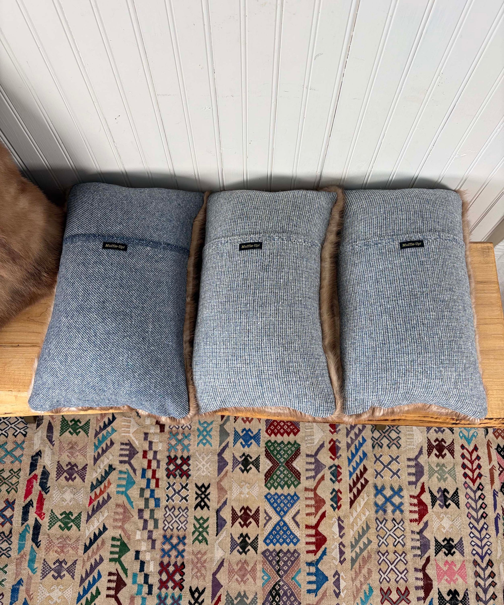 Reclaimed Autumn Haze Brown Mink Pillow 11" x 17"