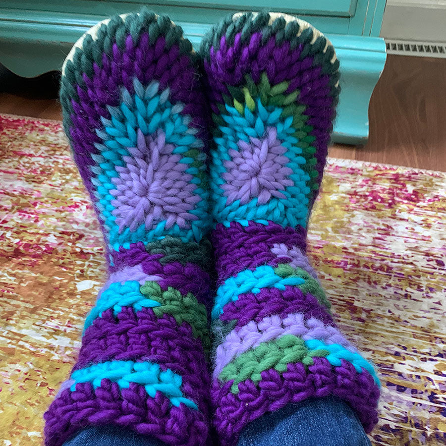Cozy Custom Slipper Socks Handmade in Canada