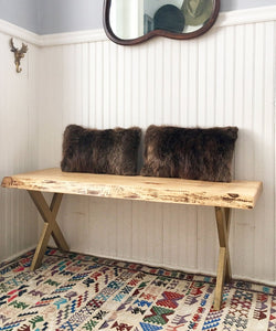 Beaver Fur Accent Pillows, 11" x 17" - Muffle - Up!