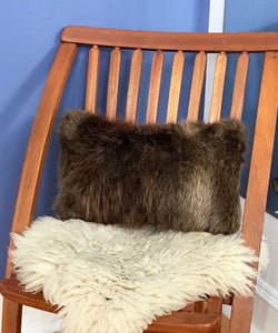 Beaver Fur Accent Pillows, 11" x 17" - Muffle - Up!