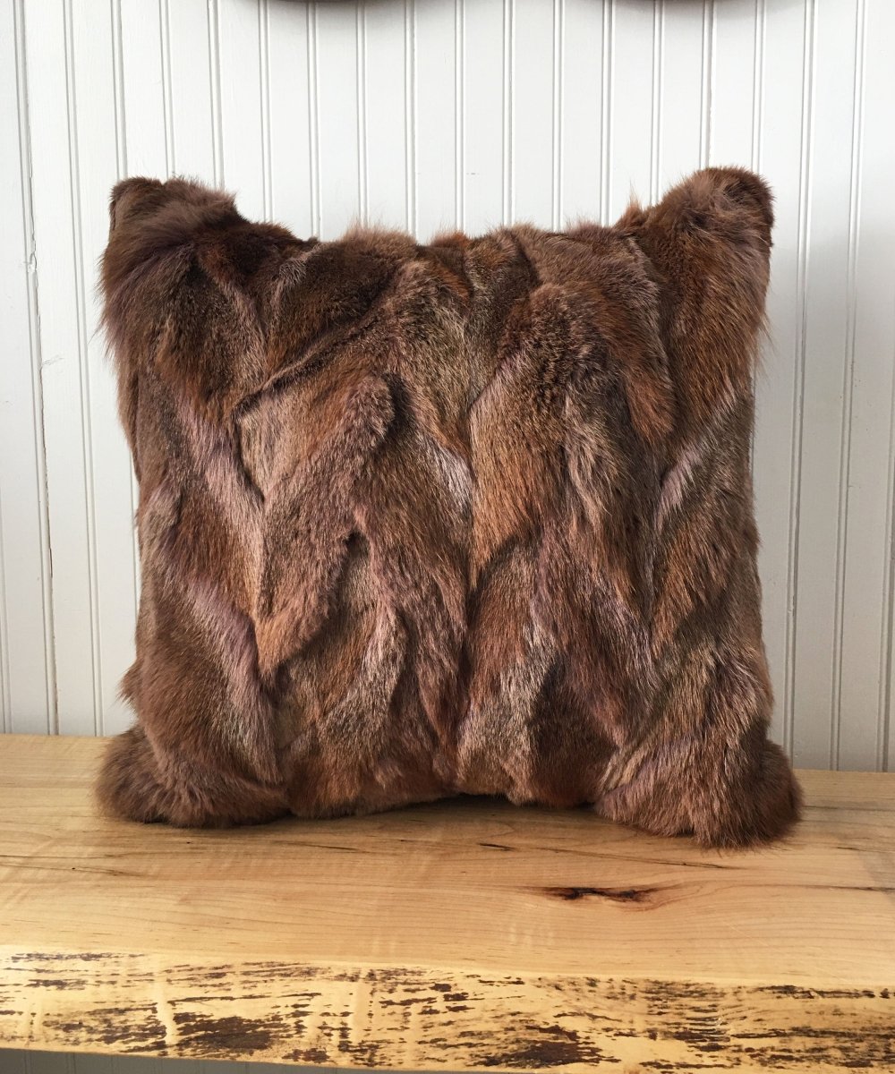 Reclaimed Rabbit Fur Pillow 22 x 22" - Muffle - Up!