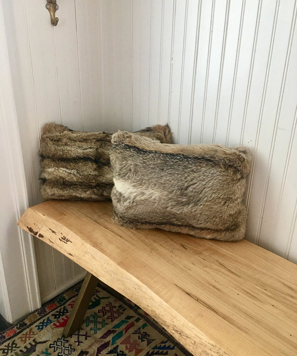Reclaimed Wolf Fur Accent Pillows - Muffle - Up!