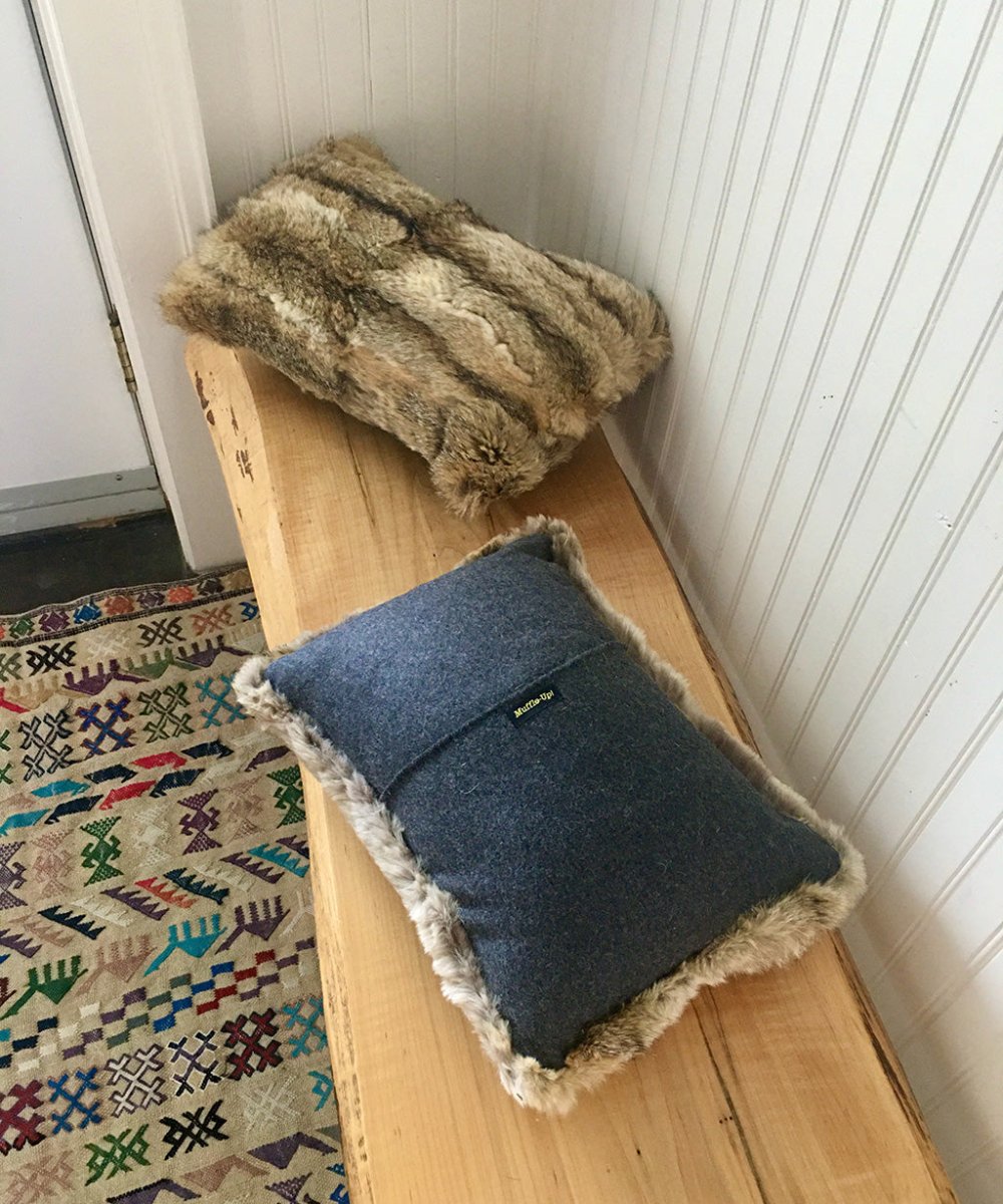 Reclaimed Wolf Fur Accent Pillows - Muffle - Up!