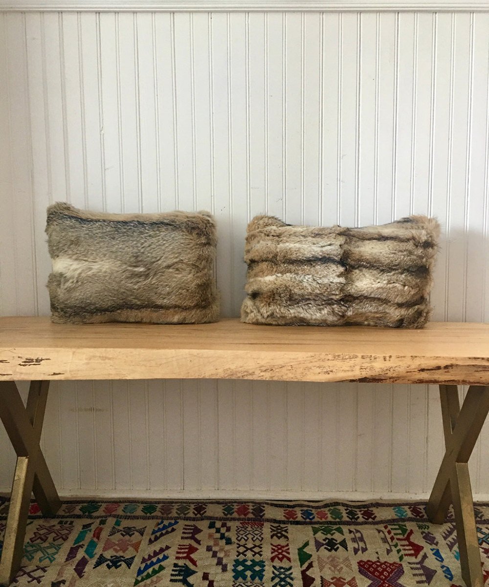 Reclaimed Wolf Fur Accent Pillows - Muffle - Up!
