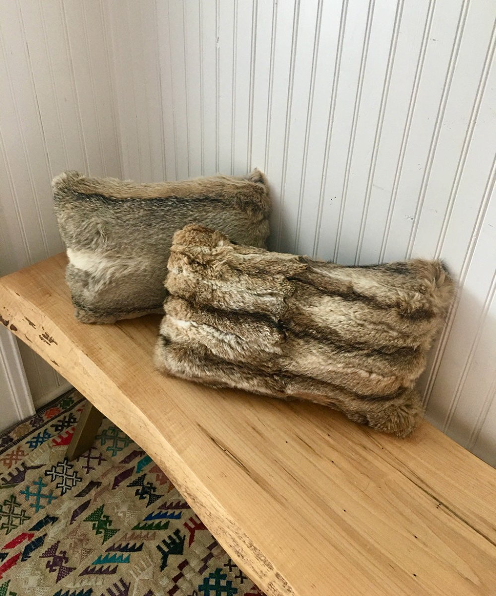 Reclaimed Wolf Fur Accent Pillows - Muffle - Up!