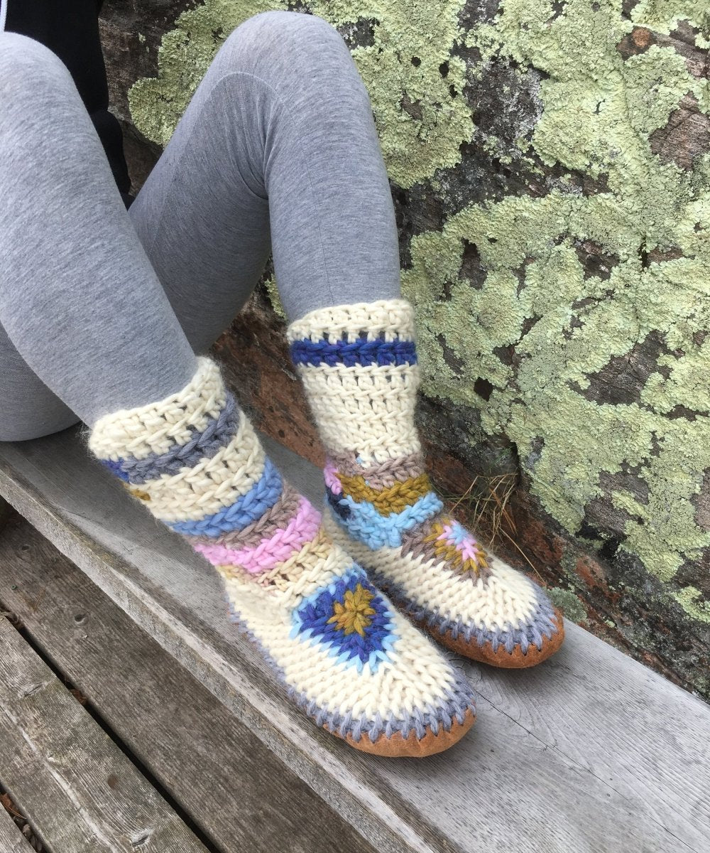 The Muffle - Boot: Happy Feet Pastels - Muffle - Up!